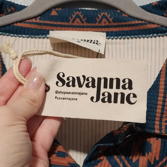 SAVANNA JANE Jacket Womens Medium Teal Western Boho Fringe Bling - Picture 9 of 11